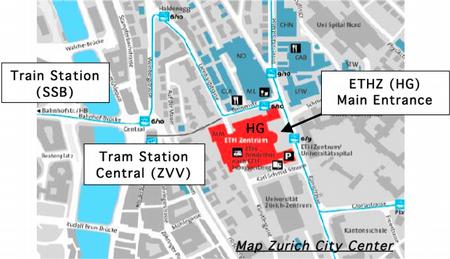 Map Zurich City Center